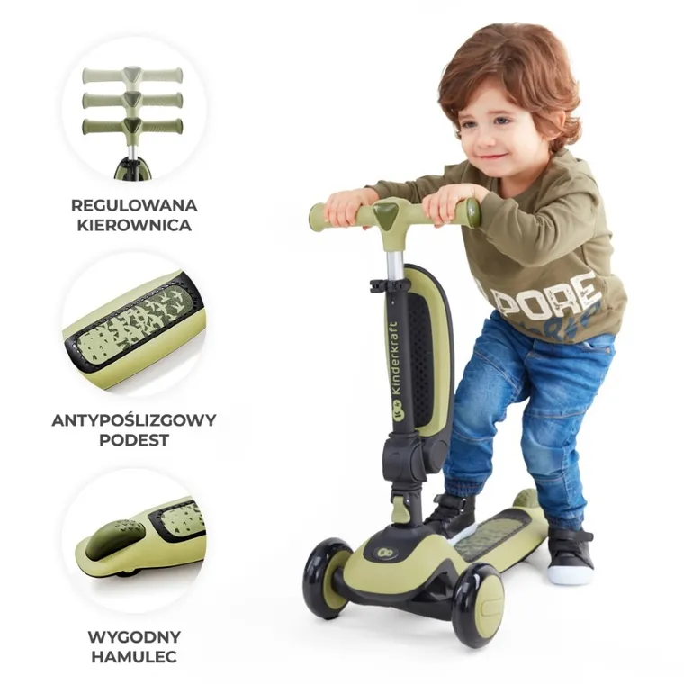 Kinderkraft, Halley, bicicleta si trotineta 2in1, Rose Pink