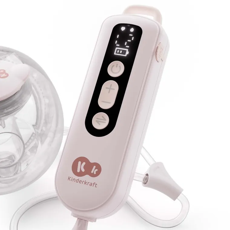 Kinderkraft, Hands-Free, pompa electrica dubla pentru san GentleFlow, Pink