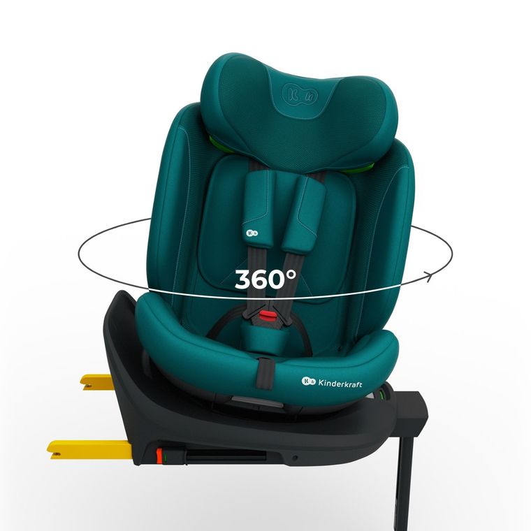 Kinderkraft, I-360 2 Plus, scaun auto, i-Size, verde, 40-150 cm