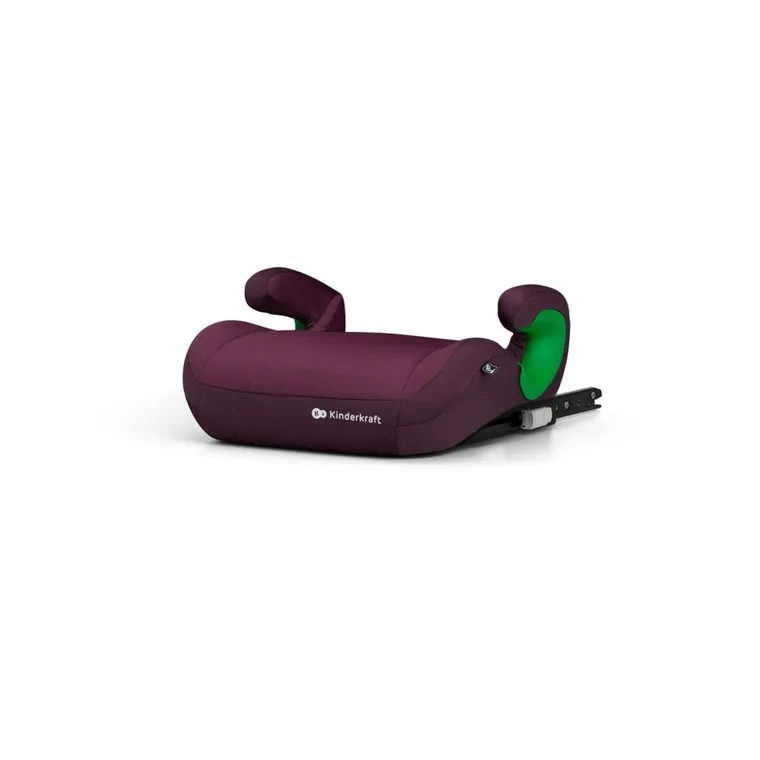 Kinderkraft, Junior Fix 2, I-Size, scaun auto pentru copii, Cherry Pearl, 100-150 cm, 15-36 kg