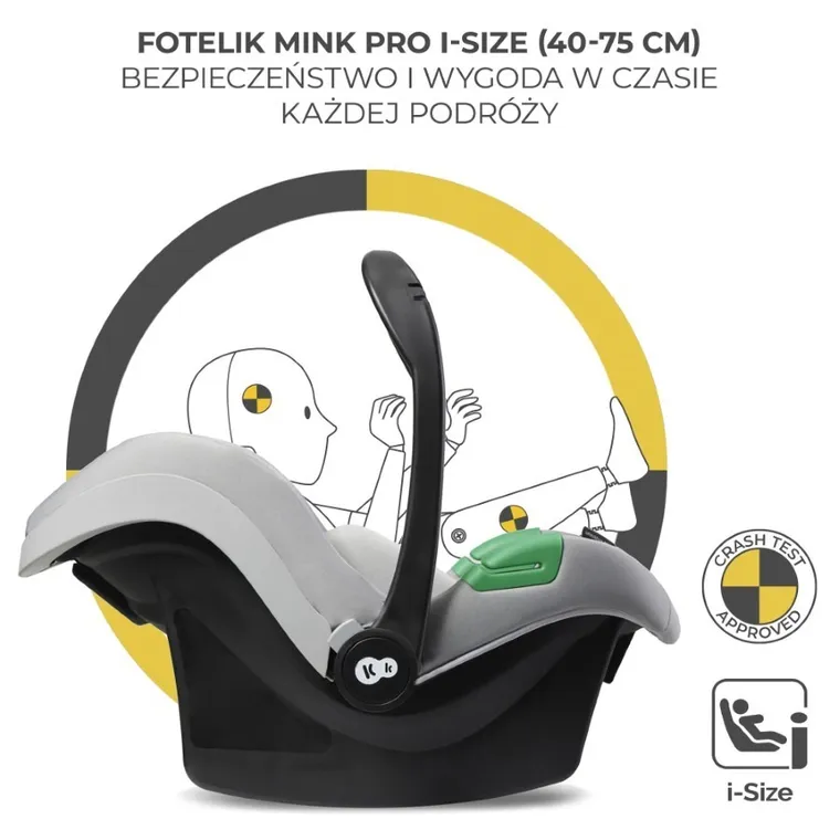 Kinderkraft, Moov 2 Air, carucior multifunctional, 3w1, Light Grey