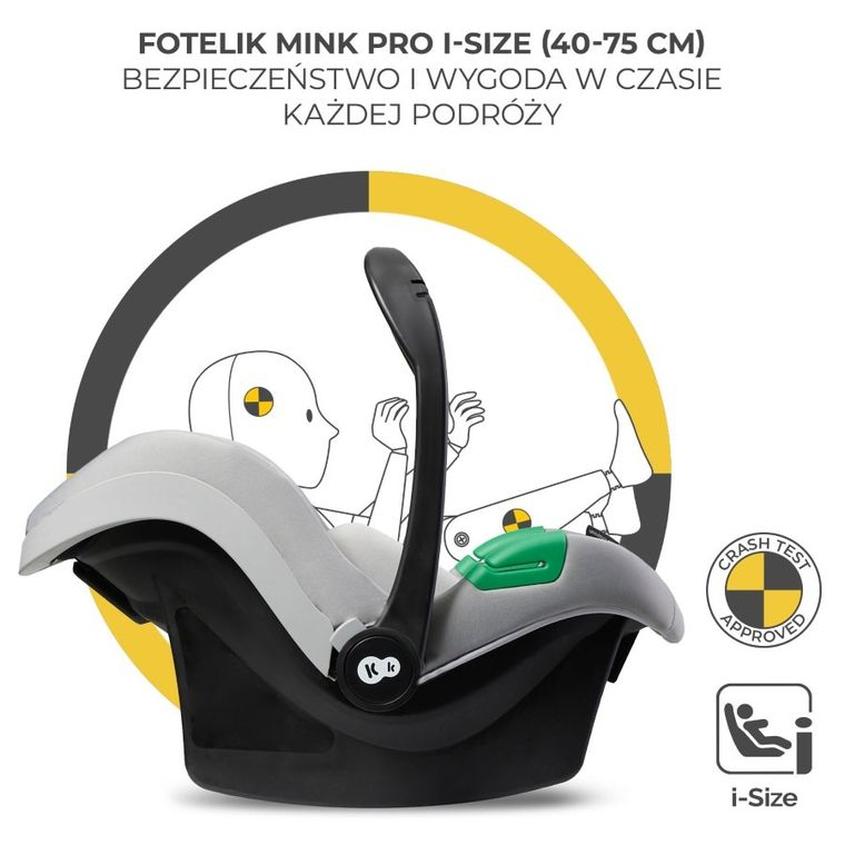 Kinderkraft, Moov 2 XL Air, carucior multifunctional, Moonlight Grey