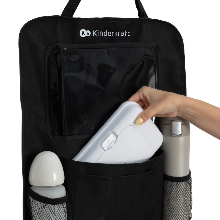 Kinderkraft, organizator auto 2in1, negru