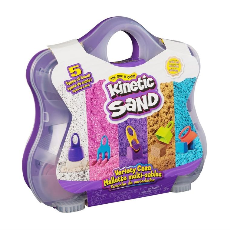 Kinetic Sand, Castle Case, nisip kinetic, 1000g, set de joaca