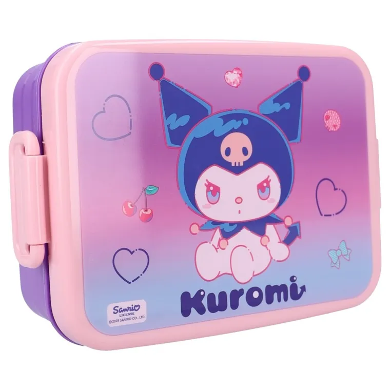 Kuromi, Lunch Bunch, cutie pentru pranz, violet