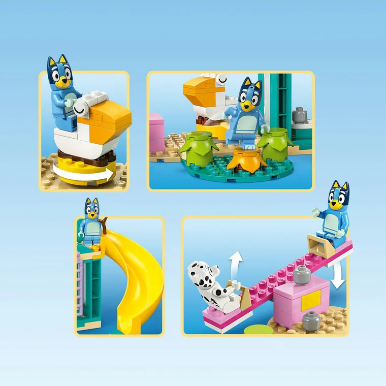 LEGO Bluey, Distractie la locul de joaca cu Blue si Chloe, 11201