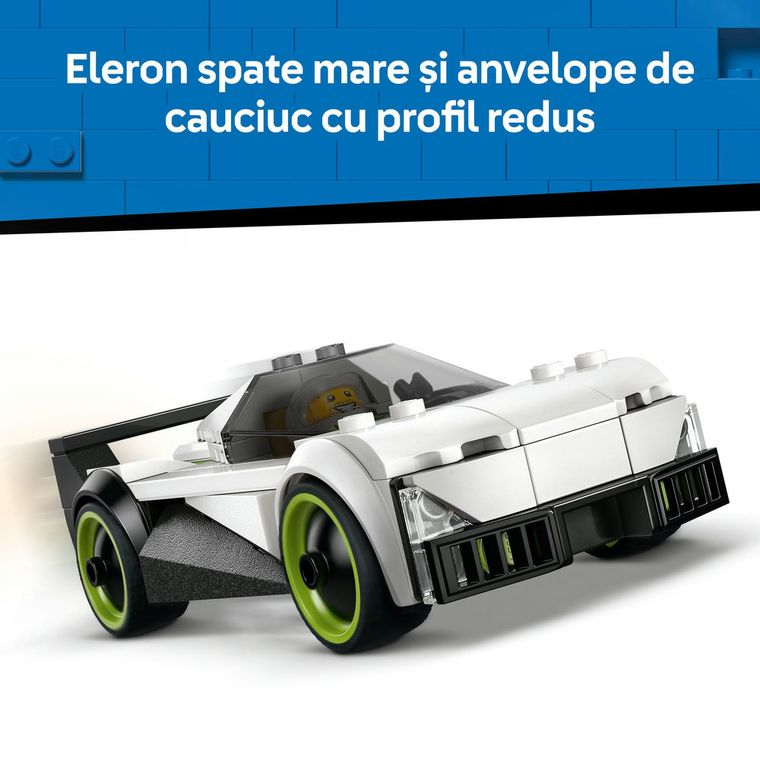 LEGO City, Avion cu reactie vs masina, 60489