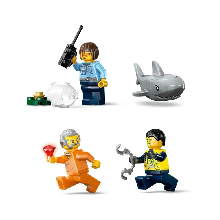 LEGO City, Urmarire cu barca de politie, 60456