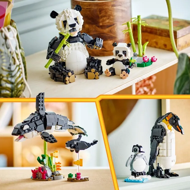 LEGO Creator, Animale salbatice: Familia de ursi panda, 31165