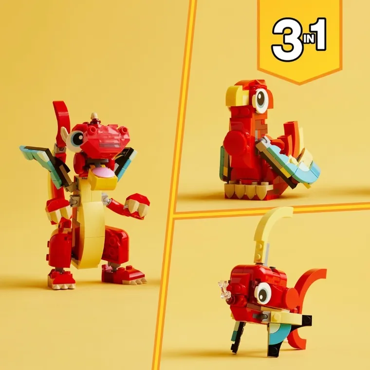 LEGO Creator, Dragon rosu, 31145