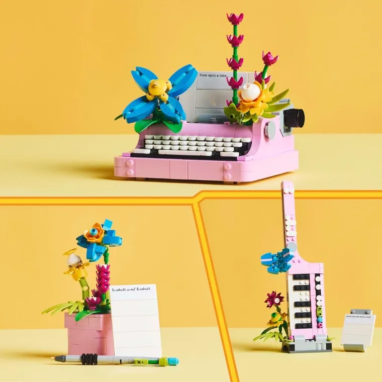 LEGO Creator, Masina de scris cu flori, 31169
