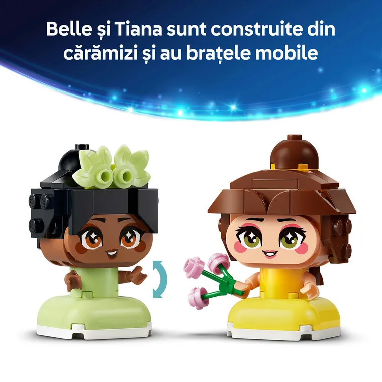 LEGO Disney Princess, Miniprintesele Belle si Tiana la castel, 43291