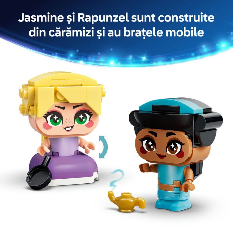 LEGO Disney Princess, Miniprintesele Jasmine si Rapunzel, 43303
