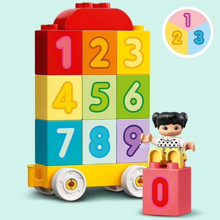 LEGO DUPLO Creative Play, Trenul cu numere - Invata sa numeri, 10954