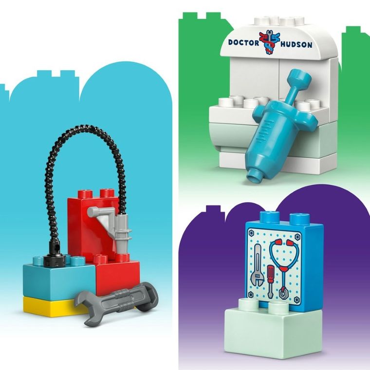 LEGO DUPLO Disney, Vizita lui McQueen la garajul lui Doc, 10456