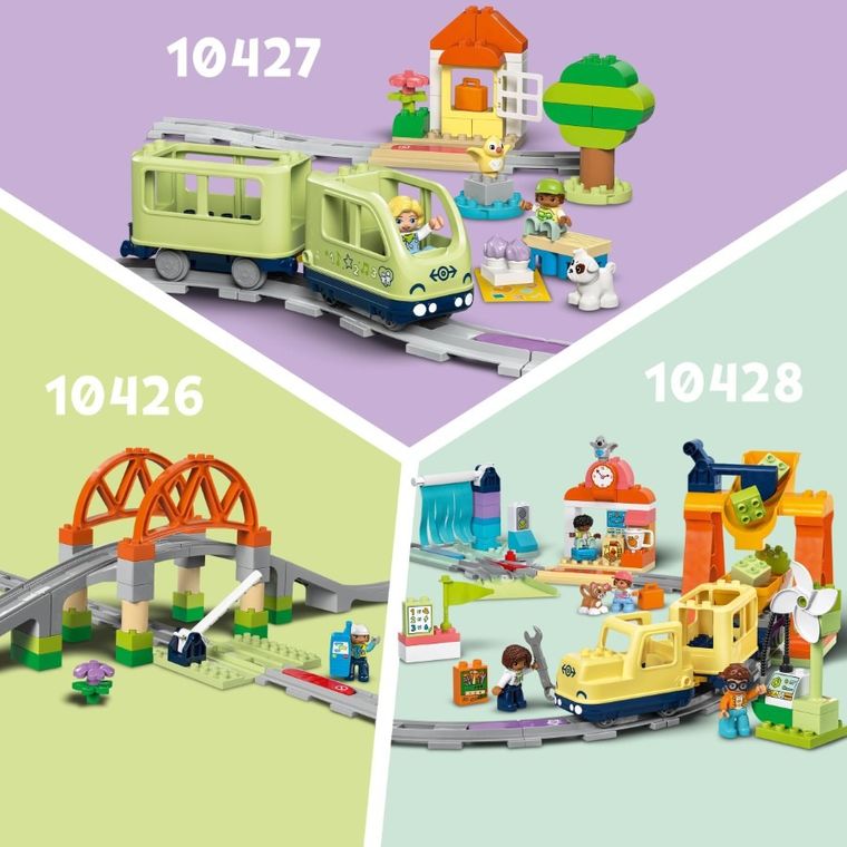 LEGO DUPLO, Set de extindere Tunel si sine de cale ferata, 10425