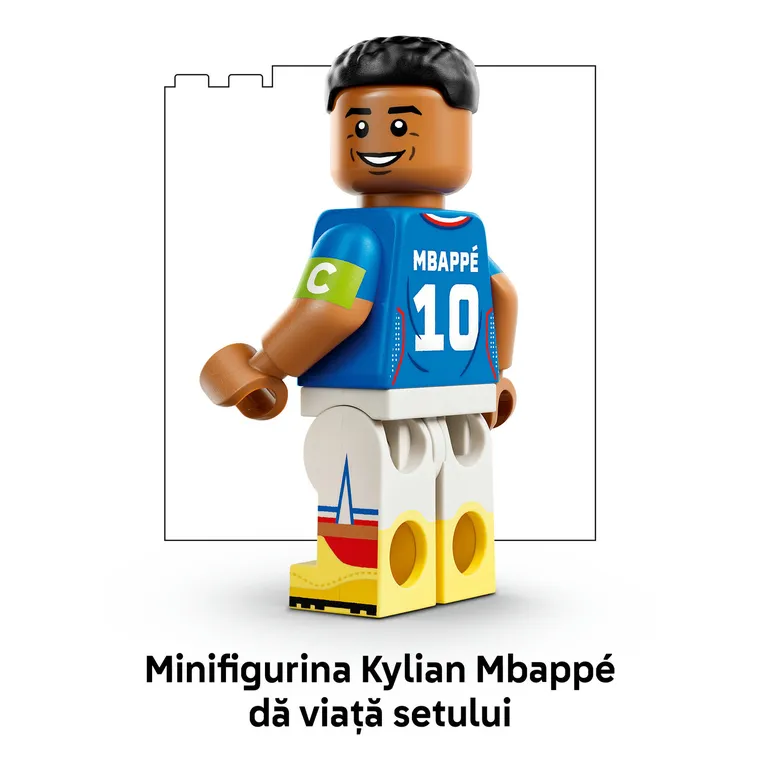 LEGO Editions Football, Kylian Mbappé - Momente importante din fotbal, 43013
