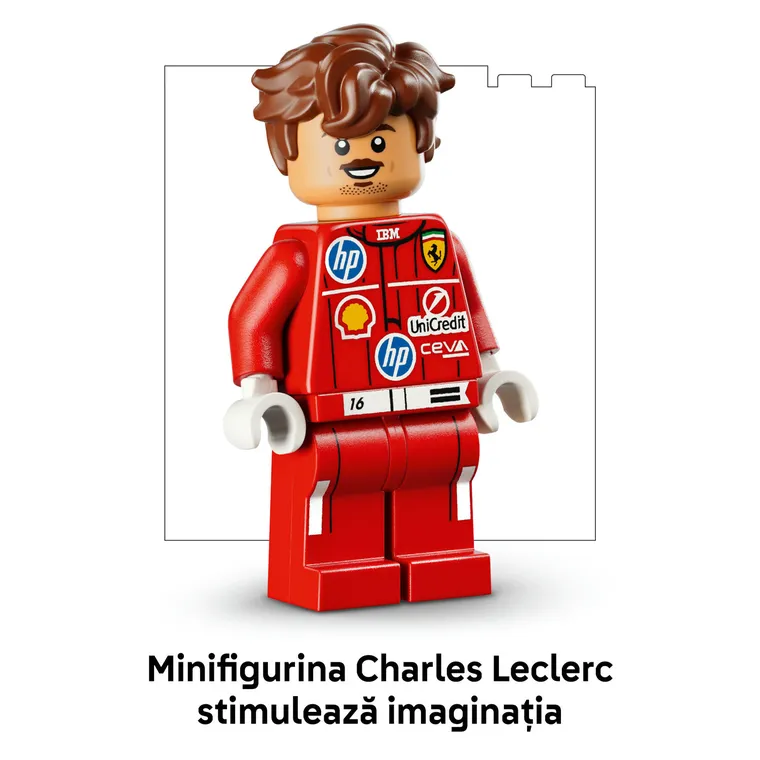 LEGO Editions Formula 1, Casca lui Charles Leclerc Scuderia Ferrari HP, 43014