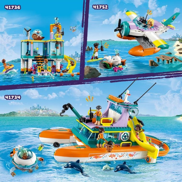 LEGO Friends, Barca de salvare pe mare, 41734