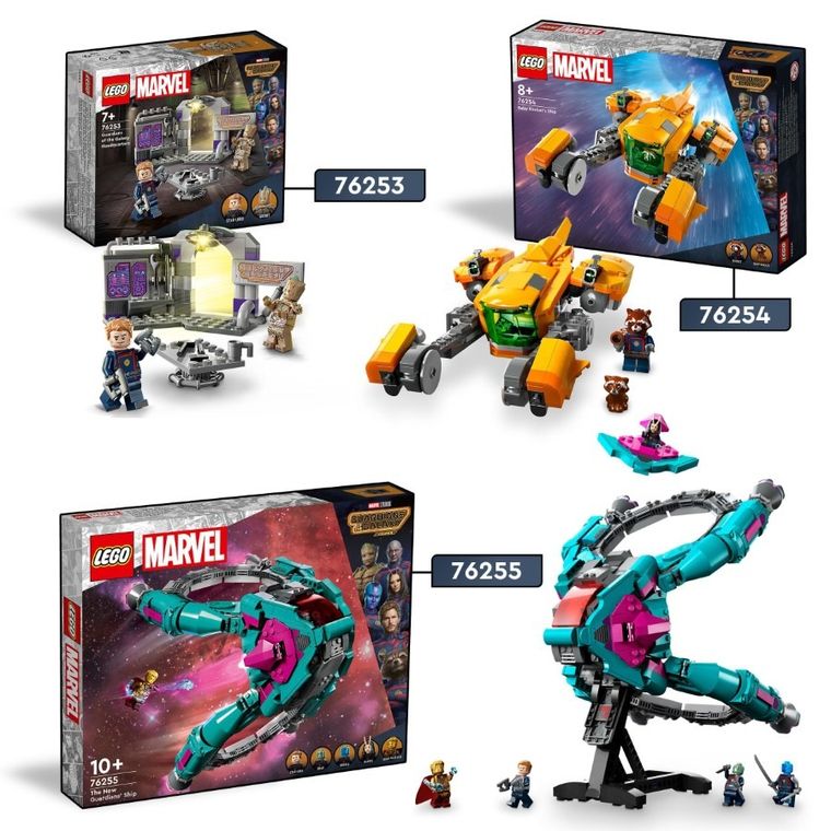LEGO Marvel, Nava lui Baby Rocket, 76254