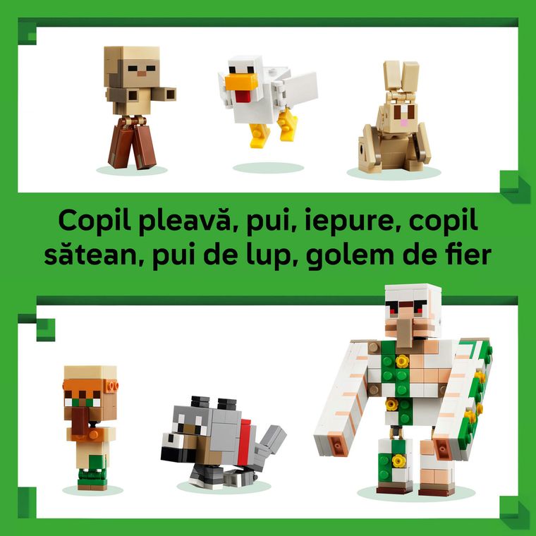 LEGO Minecraft, Atac in desert cu un jocheu de gaini, 21592