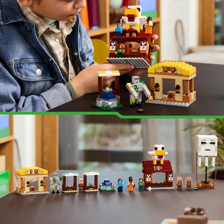 LEGO Minecraft, Atacul baloanelor Ghast asupra satului, 21273