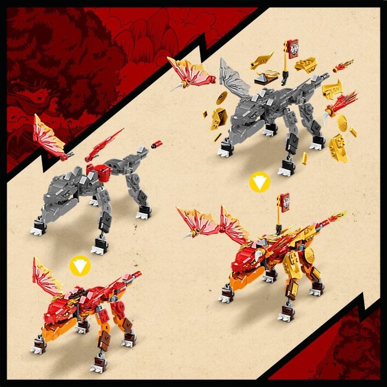 LEGO NINJAGO, Dragonul EVO de Foc al lui Kai, 71762 - smyk.ro