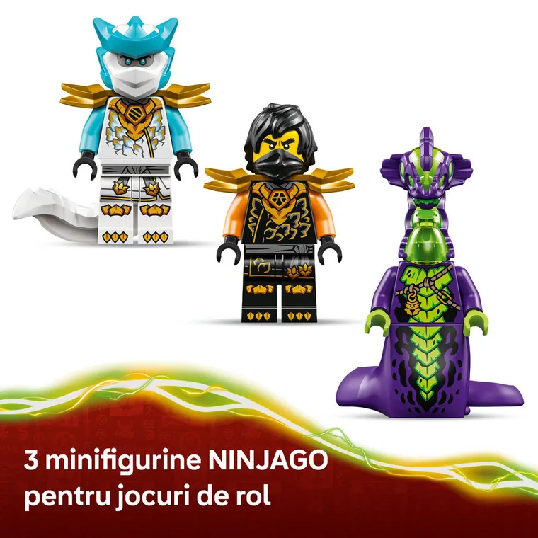 LEGO NINJAGO, Robotul de misiune al lui Cole si dragonul Zane, 71854