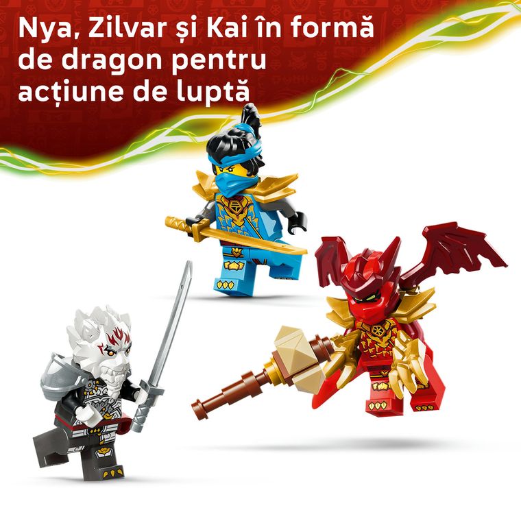 LEGO NINJAGO, Zilvar si monstrul dragon Grimtak, 71863
