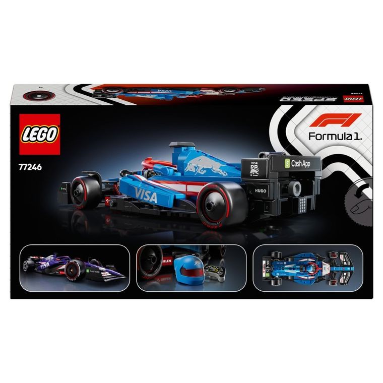 LEGO Speed Champions, Masina de curse F1 Visa Cash App RB VCARB 01, 77246