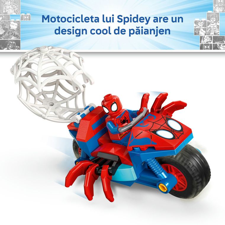 LEGO Spidey, Spidey pe motocicleta vs Rhino, 11206