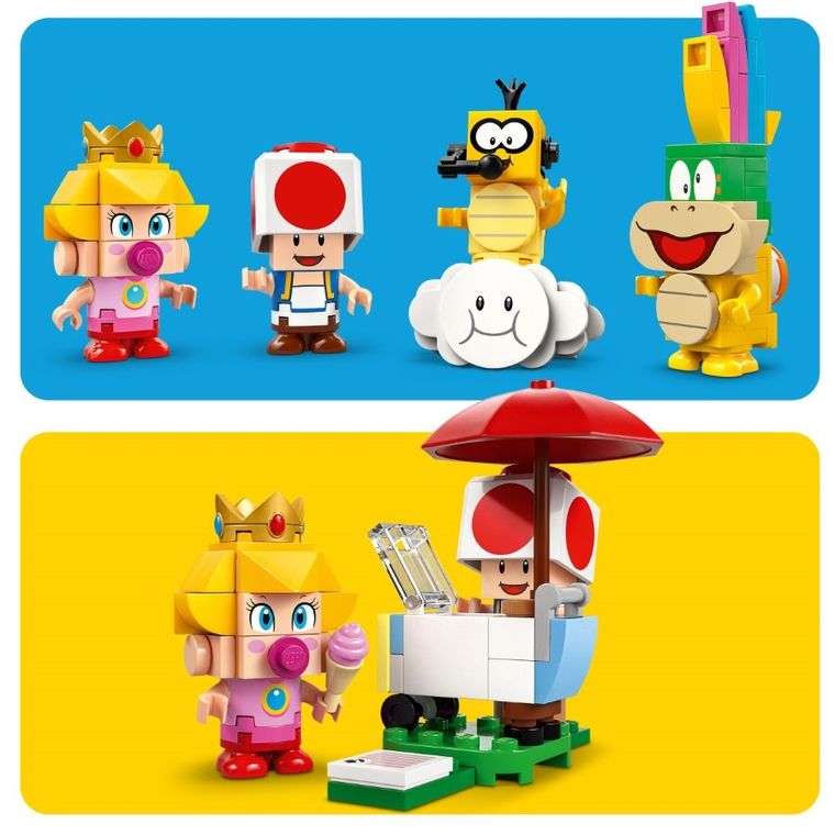 LEGO Super Mario, Mario Kart - Set Baby Peach si Grand Prix, 72036