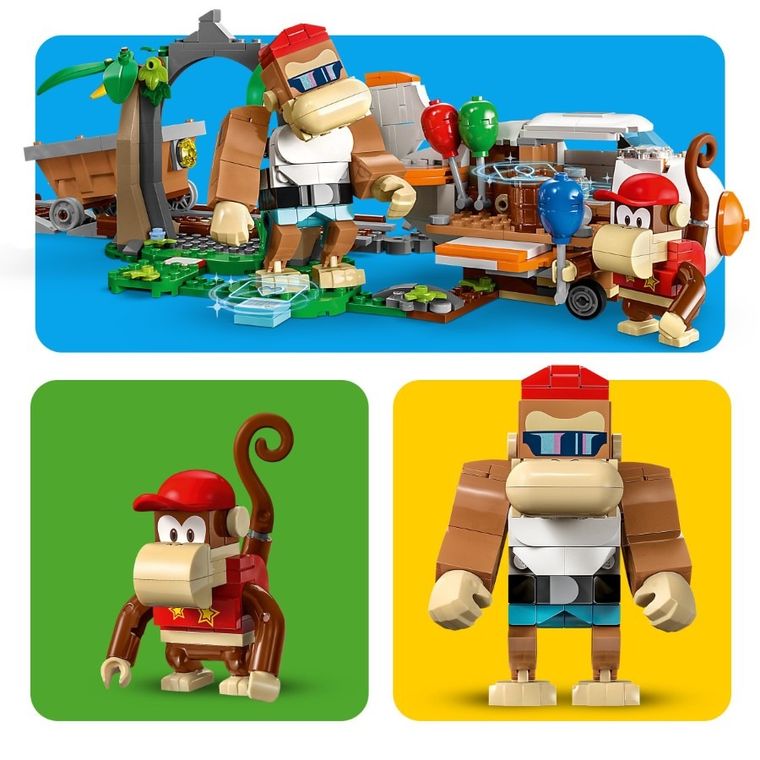 LEGO Super Mario, Set de extindere Plimbarea cu vagonetul minier a lui Diddy Kong, 71425