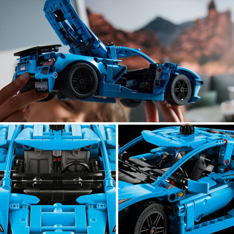 LEGO Technic, Chevrolet Corvette Stingray albastru, 42217