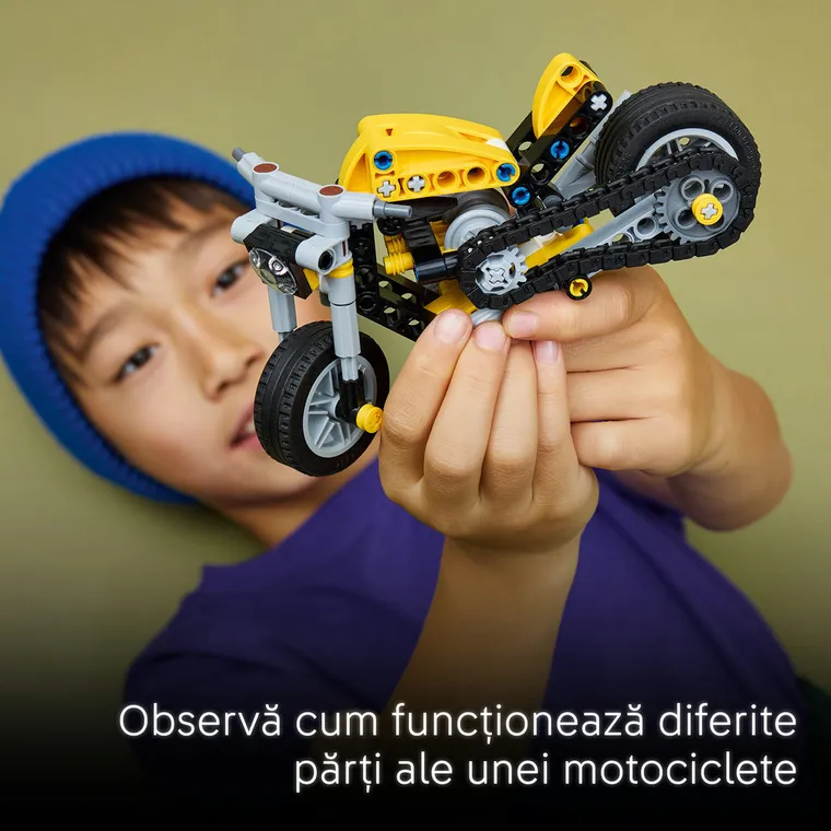 LEGO Technic, Motocicleta galbena, 42225