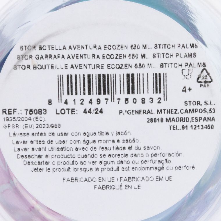 Lilo si Stitch, sticla de apa din plastic, 650 ml