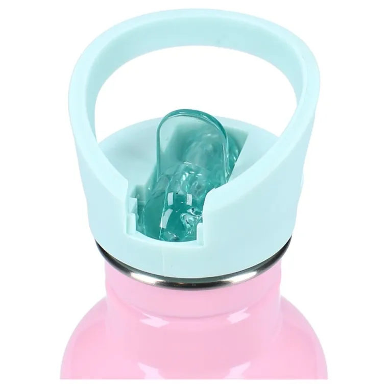 Lilo si Stitch, Take A Sip, sticla da apa cu pai, roz, 500 ml