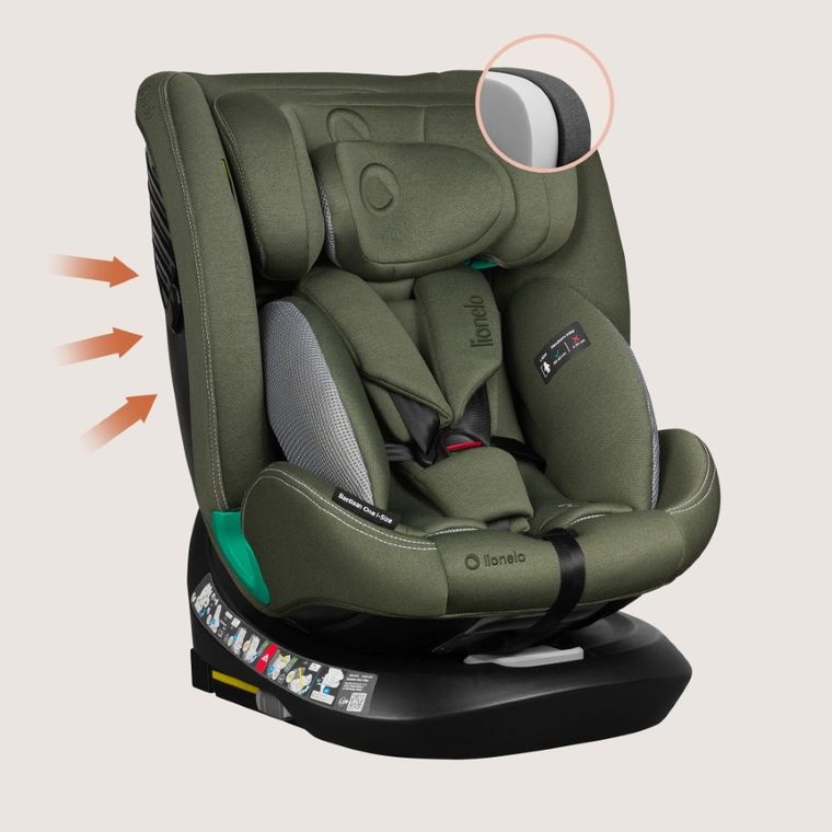Lionelo, Bastiaan One, scaun auto, Green Olive, 40-150 cm