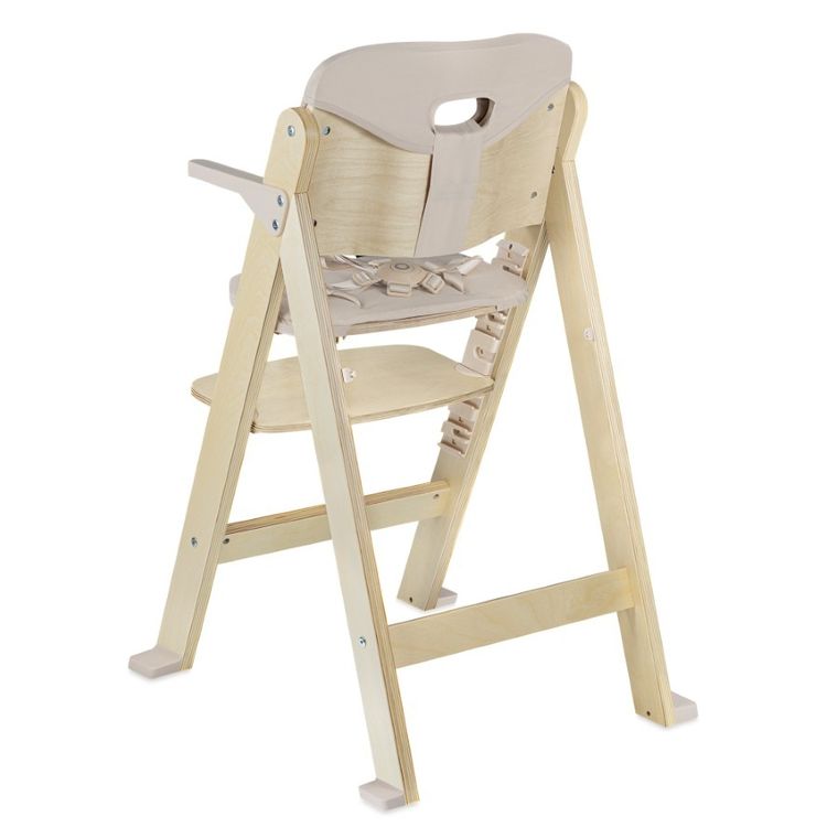 Lionelo, Floris, scaun inalt din lemn, Beige Natural