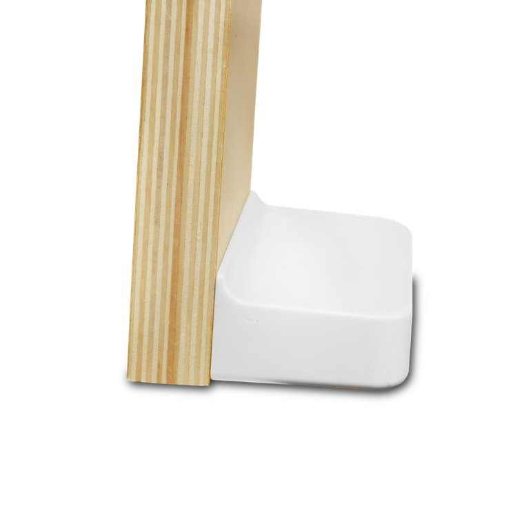 Lionelo, Floris, scaun inalt din lemn, White Natural