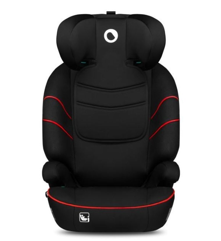 Lionelo, Lars, I-size, scaun auto, 100-150 cm, Sporty Black Red