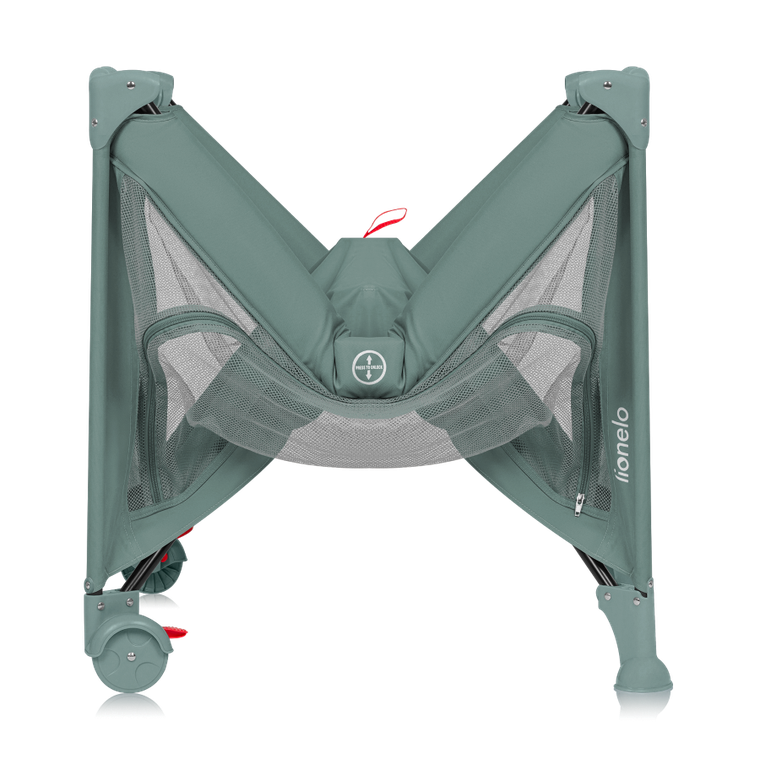 Lionelo, Laura, patut de volaj compact 2in1, Green Sage