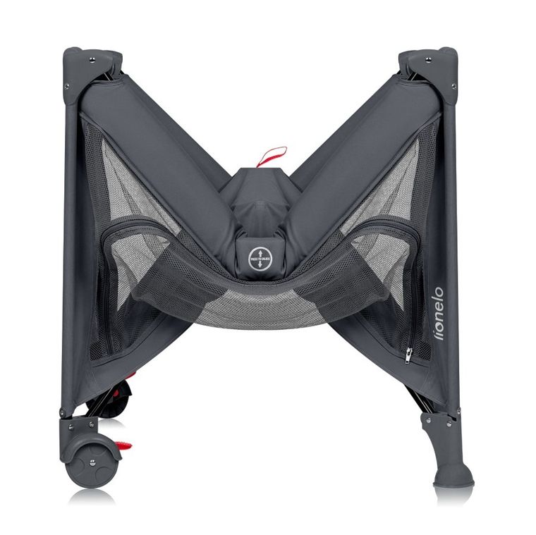 Lionelo, Laura, patut de volaj compact 2in1, Grey Concrete