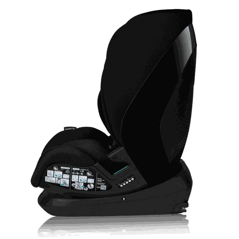 Lionelo, Lavender I-Size, scaun auto, Black Carbon, 76-150 cm