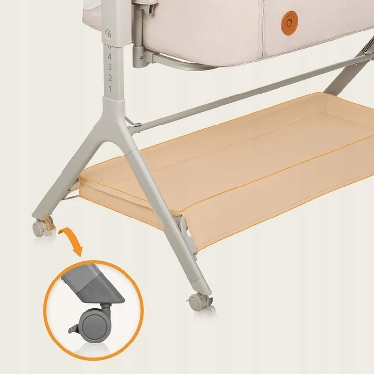 Lionelo, Leonie Plus, patut atasabil 3in1, Beige Sand