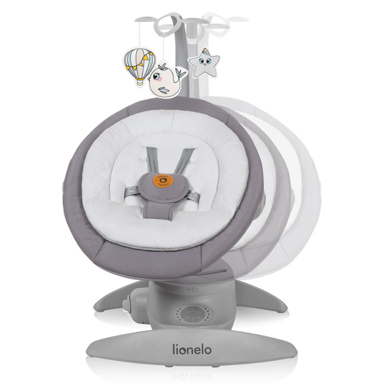 Lionelo, Mell, leagan ergonomic, Grey Stone