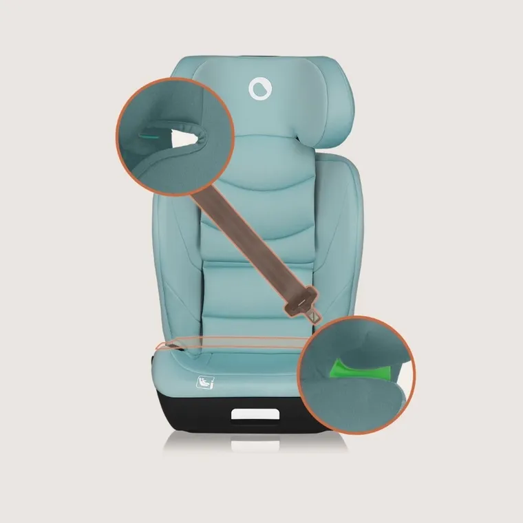 Lionelo, Neal, i-Size, scaun auto, 15-36 kg, Green Turquoise