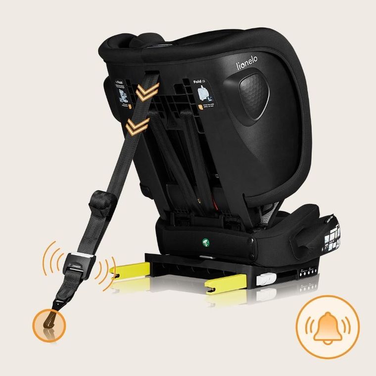 Lionelo, Nelly, scaun auto, i-Size, Black Carbon, 76-150 cm