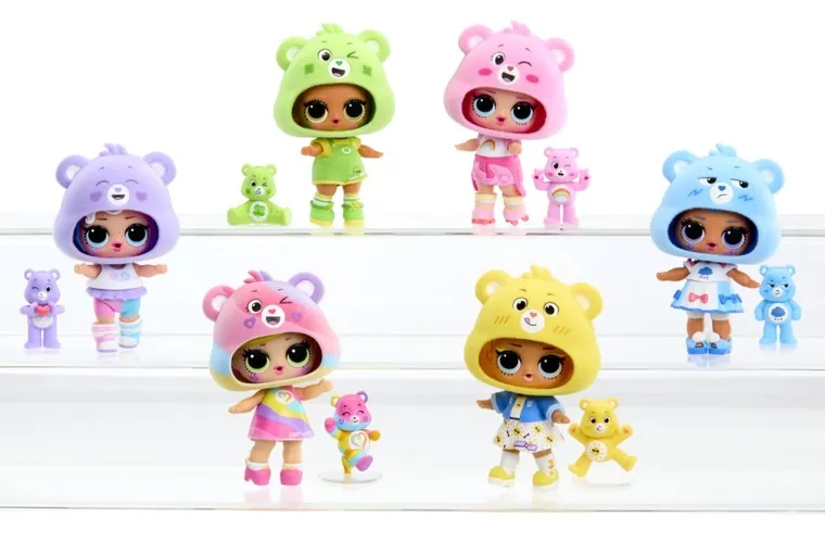 L.O.L. Surprise, Loves Care Bears, bila surpriza cu mini papusa si ursulet, 1 buc.