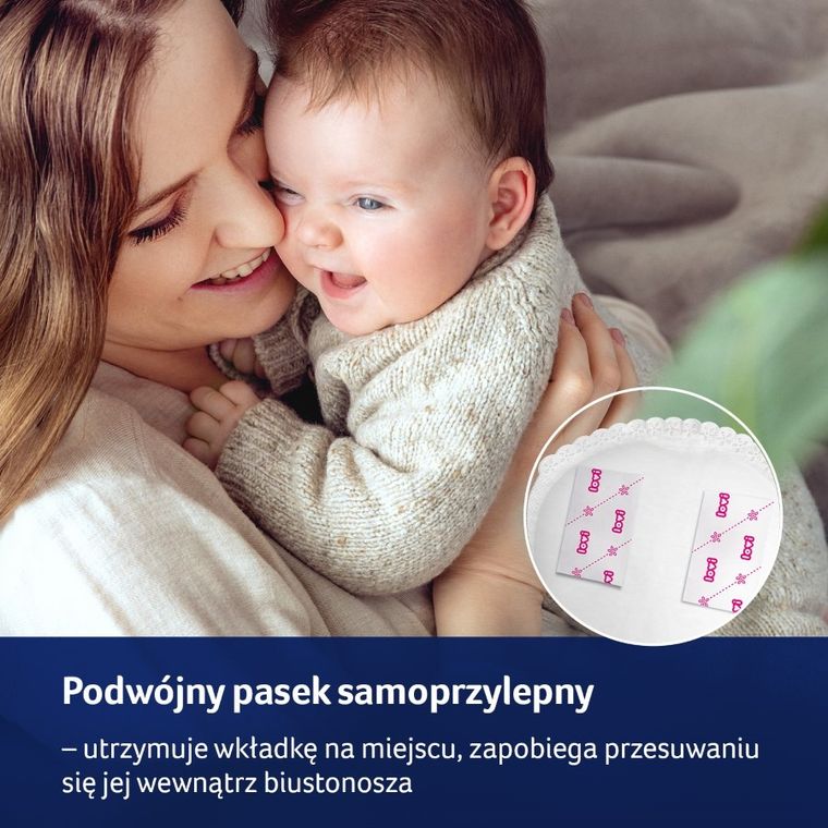 Lovi, Discreet Elegance, tampoane antibacteriene pentru san, alb, 60 buc.